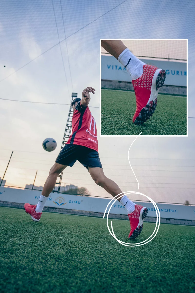 Bacca Bucci Red Red Prowess Zx360 Elite Performance Futsal Shoes for Men | Best Price UAE